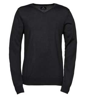 Unisex sveter (Tee Jays Mens V-Neck Sweater) > čierna > S