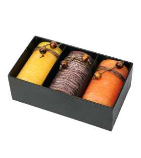 Súprava parfémovaných sviečok > hnedá