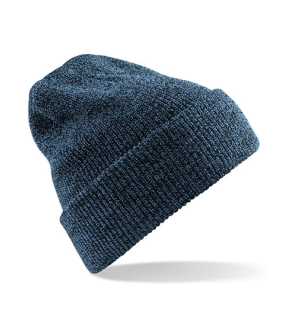 Unisex čiapka (Beechfield Heritage Beanie) > modrá (antique petrol)