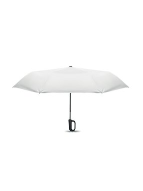 Skladací vetruodolný automatický dáždnik > biela