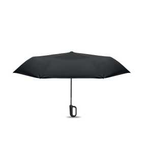 Skladací vetruodolný automatický dáždnik > čierna