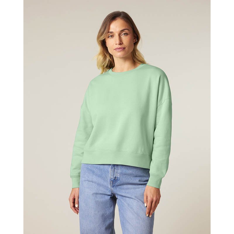 Dámska mikina (STANLEY\STELLA Stella Alma) > zelená (misty jade) > XS