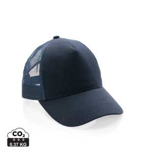 5 dielna sieťová šiltovka Impact zo 190g rec. Bavlny > modrá (navy)