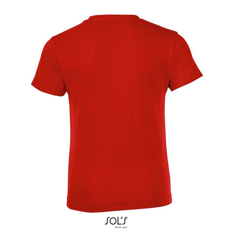 Detské tričko (SOLS REGENT FIT KIDS ROUND COLLAR T-SHIRT) > červená > 6a
