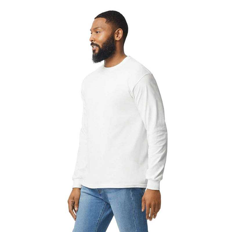 Unisex tričko (Gildan HEAVY COTTON™ ADULT LONG SLEEVE T-SHIRT) > biela > L