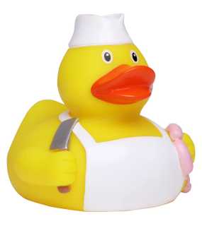 Kačička do vane (MBW Squeaky duck butcher) > viacfarebná