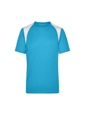 Pánske tričko (JN Men's Running-T) > tyrkysová / biela > 2XL