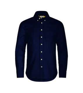 Pánska košeľa (James Harvest YELLOW BOW 54 SLIM FIT) > modrá (navy) > L