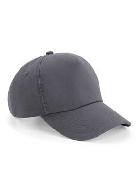 5 panelová unisex šiltovka (Beechfield Authentic 5 Panel Cap) > šedá (graphite)