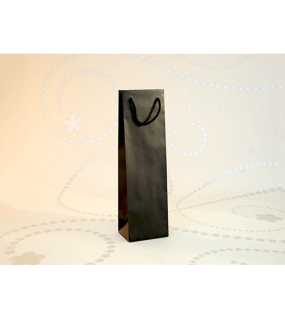 Papierová taška (LUXURY LINE) > čierna > 12x9x39 cm