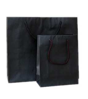 Papierová taška (LUXURY LINE) > čierna > 22x10x27 cm