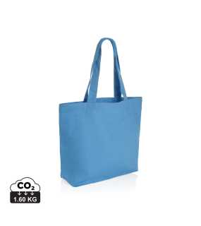 Nákupná taška s vreckom Impact z 285g recykl. canvas > modrá