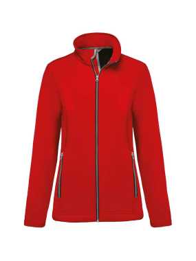 Dámska bunda(KARIBAN LADIES’ 2-LAYER SOFTSHELL JACKET) > červená > M