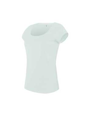 Dámske tričko (KARIBAN LADIES’S BOAT NECK SHORT SLEEVE T-SHIRT) > biela > 2XL
