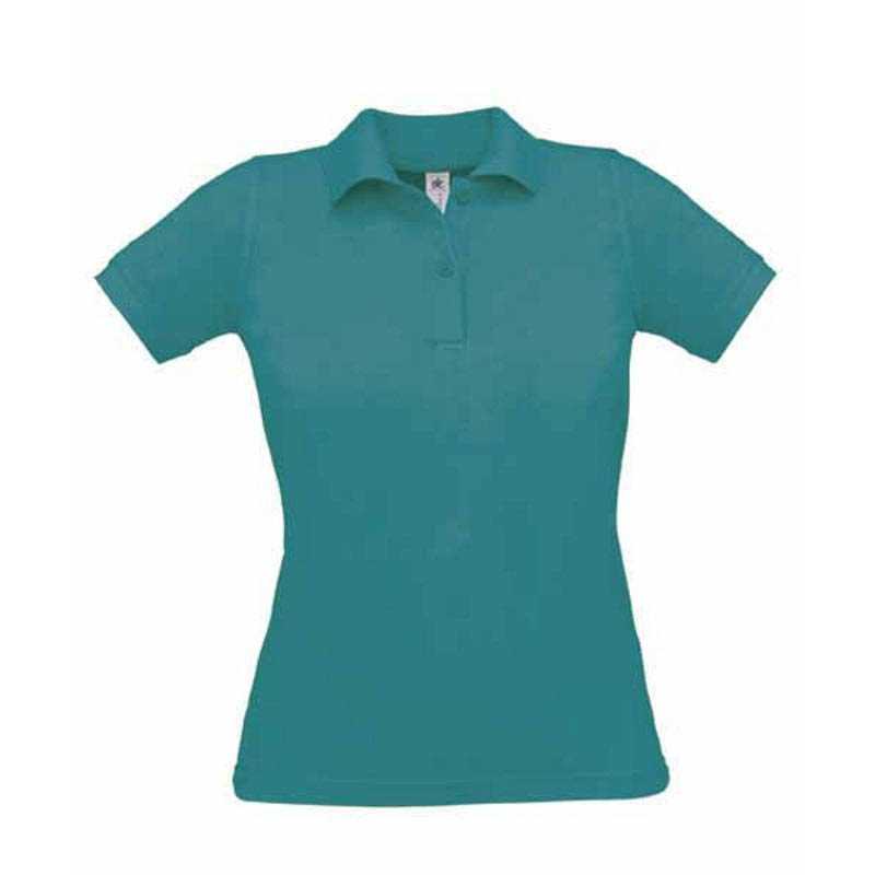 Dámska polokošeľa (B&C SAFRAN PURE/WOMEN) > modrá(diva) > S