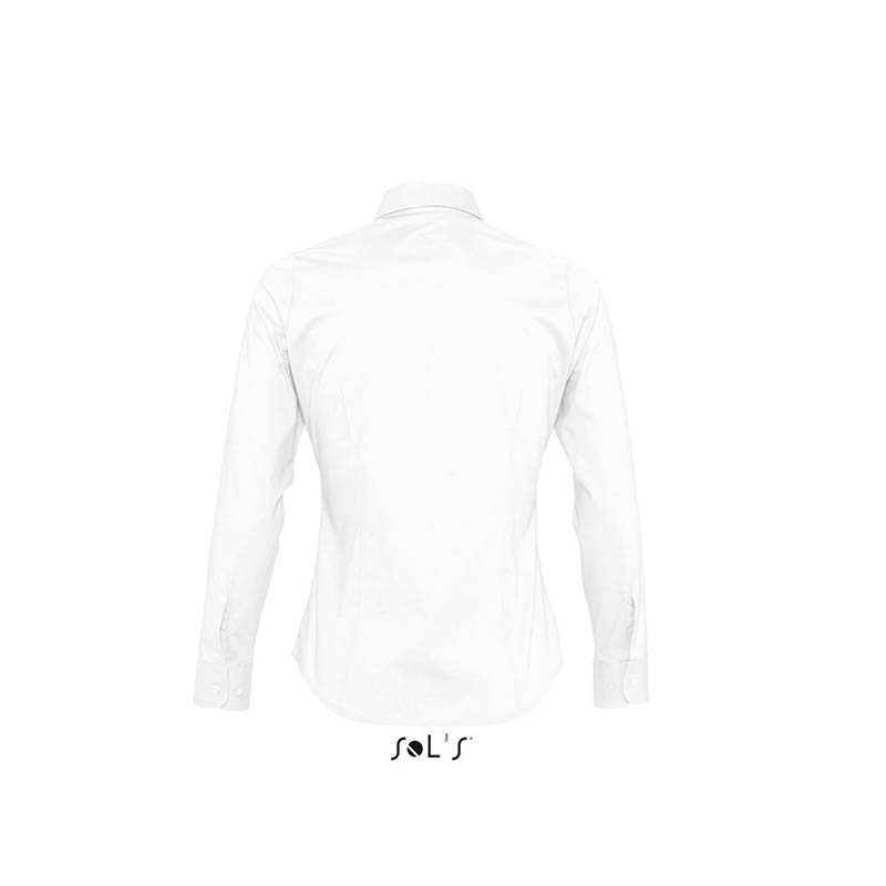 Dámska košeľa (SOLS EDEN LADIES LONG SLEEVED STRETCH SHIRT) > biela > M