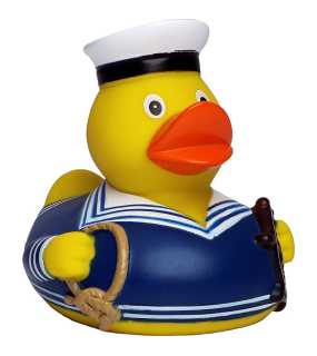 Kačička do vane (MBW Squeaky duck seaman) > modrá