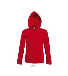 Dámska mikina (SOLS WOMEN JACKET WITH LINING HOOD) > červená > M