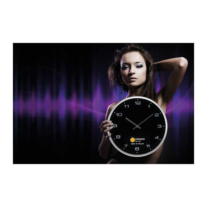 Nástenné hodiny > čierna