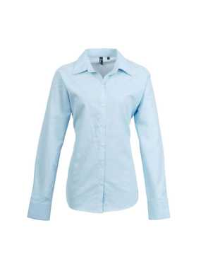 Dámska košeľa (PREMIER LADIES’ SIGNATURE OXFORD LONG SLEEVE BLOUSE)>modrá (light)>XS