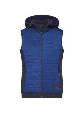 Dámska vesta (JN Ladies Padded Hybrid Vest)>modrá (royal melange) / modrá (navy)>XL