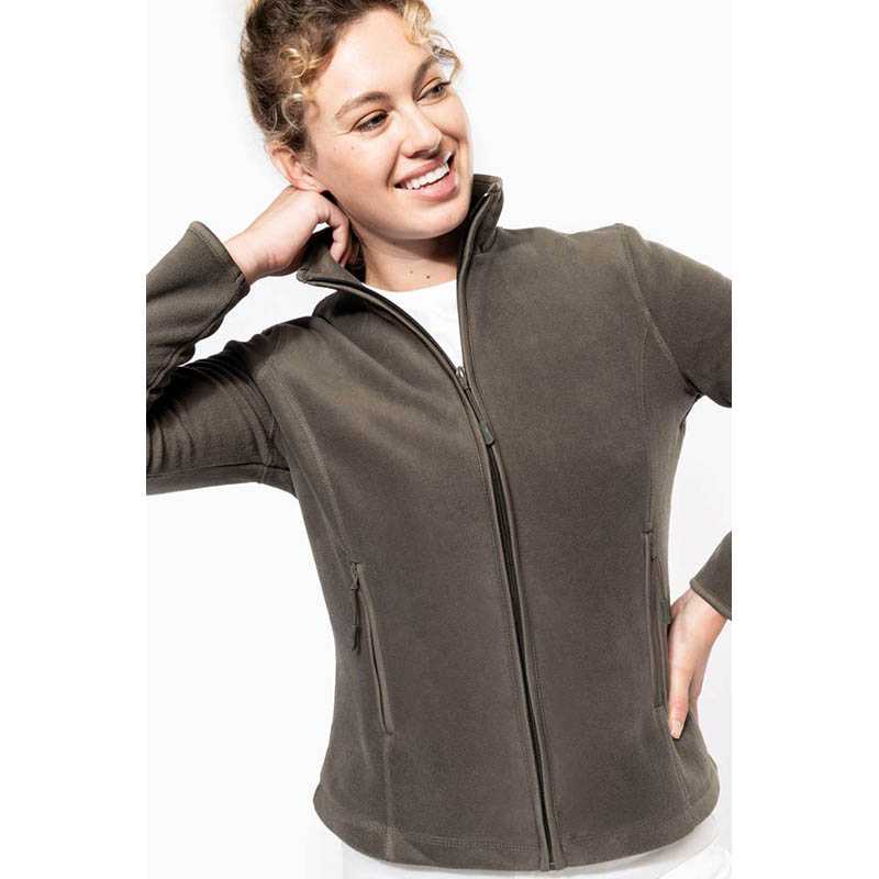 Dámska fleece bunda (KARIBAN LADIES MICRO FLEECE JACKET) > čierna > M