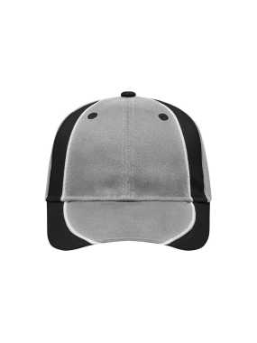 6 panelová šiltovka (MB Club Cap) > šedá (light) / čierna / biela