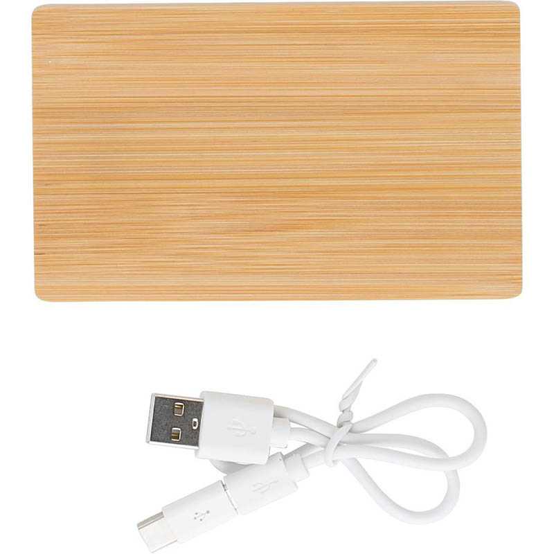 Bambusová power bank > hnedá