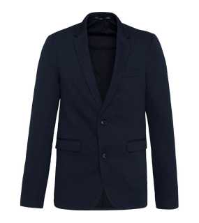 Pánske sako (Kariban MEN’S KNIT JACKET) > modrá (night navy heather) > 48