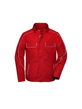 Pánska bunda (JN Workwear Softshell Light Jacket SOLID) > červená > XL