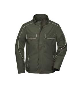 Pánska bunda (JN Workwear Softshell Light Jacket SOLID) > zelená (olive) > L