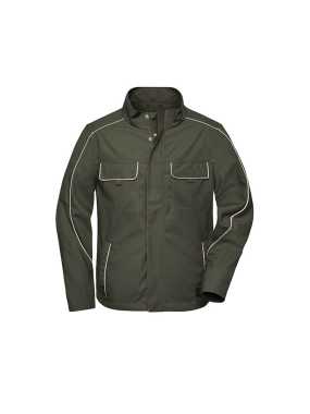 Pánska bunda (DAIBER Workwear Softshell Light Jacket SOLID) > zelená (olive) > L