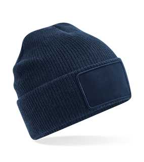 Unisex čiapka (Beechfield Removable Patch Thinsulate Beanie) > modrá (french navy)