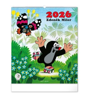 Nástenný kalendár (Krtko 2026) - 48 x 56 x 1 cm
