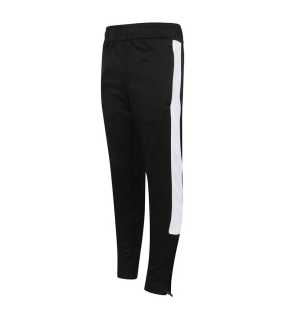 Detské tepláky (Finden + Hales KID'S KNITTED TRACKSUIT PANTS) > čierna / biela > 9/10
