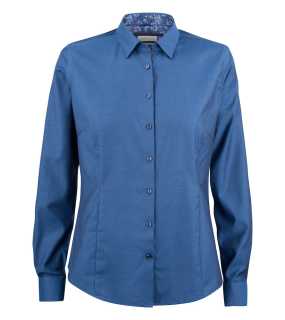 Dámska košeľa (James Harvest PURPLE BOW 142 WOMAN) > modrá (stripe) / bodkované > M