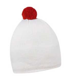 Zimná čiapka > biela / červená