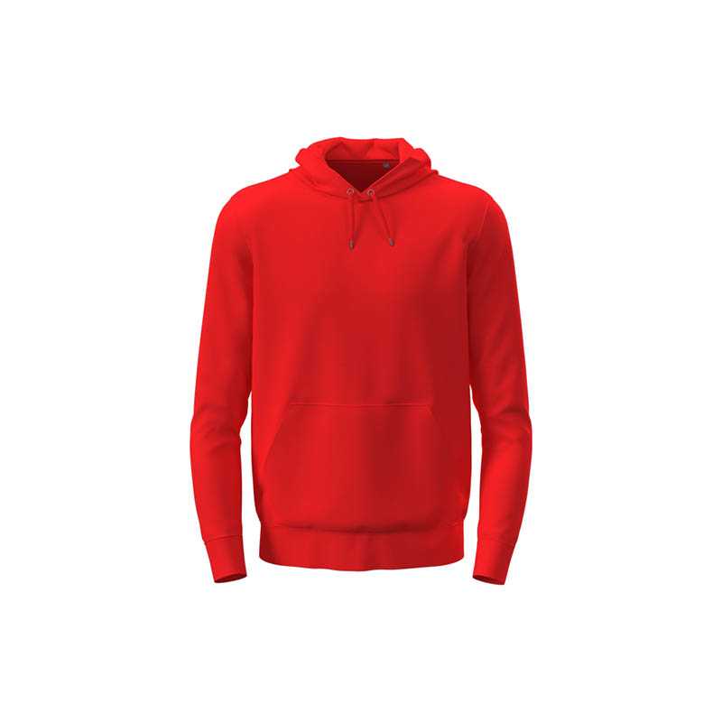 Unisex mikina (Stedman Classic Sweat Hoodie) > červená (scarlet) > 4XL