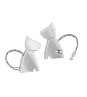 Kovová kľúčenka > strieborná