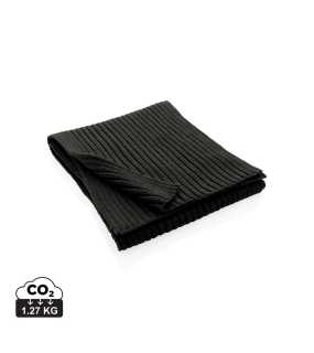 Pletený šál 180x25cm Impact z Polylana AWARE > čierna