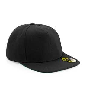 Unisex šiltovka (Beechfield Original Flat Peak Snapback Cap) > čierna / čierna