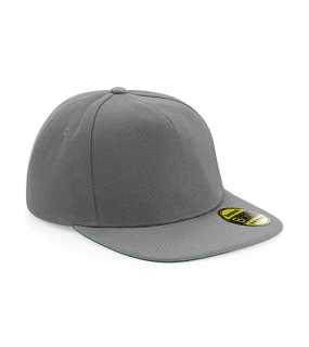 Unisex šiltovka (Beechfield Original Flat Peak Snapback Cap) > šedá / šedá