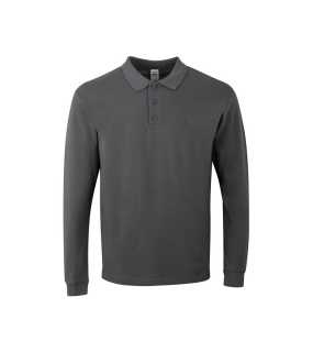 Unisex polokošeľa (MUKUA LONG-SLEEVE UNISEX POLO) > šedá (dark) > 3XL