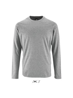 Pánske tričko (SOL'S IMPERIAL LSL MEN - LONG-SLEEVE T-SHIRT) > šedá (melange) > M