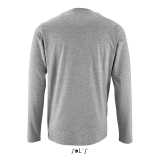 Pánske tričko (SOL'S IMPERIAL LSL MEN - LONG-SLEEVE T-SHIRT) > šedá (melange) > S