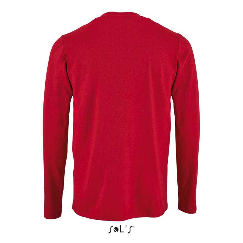 Pánske tričko (SOL'S IMPERIAL LSL MEN - LONG-SLEEVE T-SHIRT) > červená > 3XL