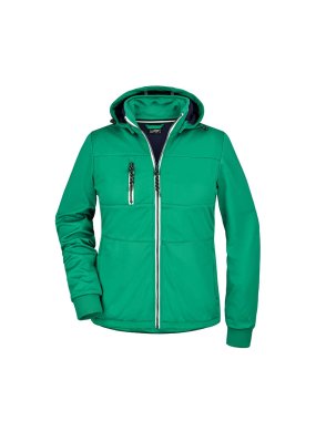 Dámska bunda (JN Ladies' Maritime Jacket)>zelená (irish) / modrá (navy) / biela>XL