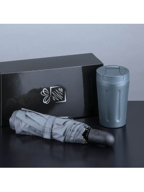 Sada termohrnček a dáždnik > šedá