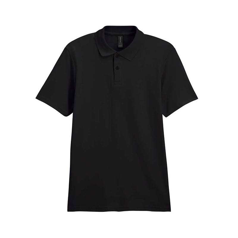 Unisex polokošeľa (Gildan"SOFTSTYLE® ADULT DOUBLE PIQUÉ POLO") > čierna > 3XL