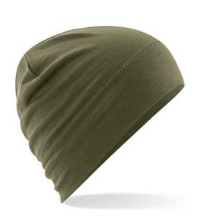 Unisex čiapka (Beechfield Merino Beanie) > zelená (military)